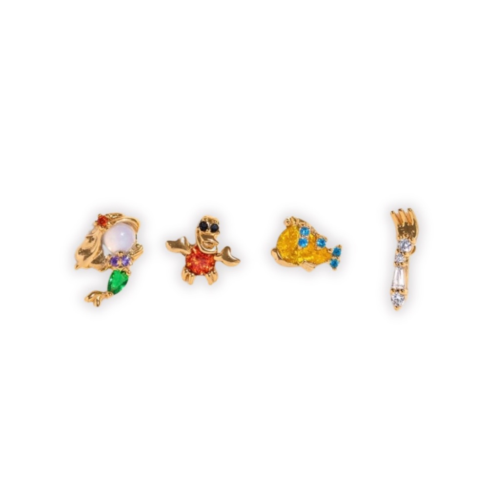 NIB: Under the Sea Mermaid Stud Earring Pack